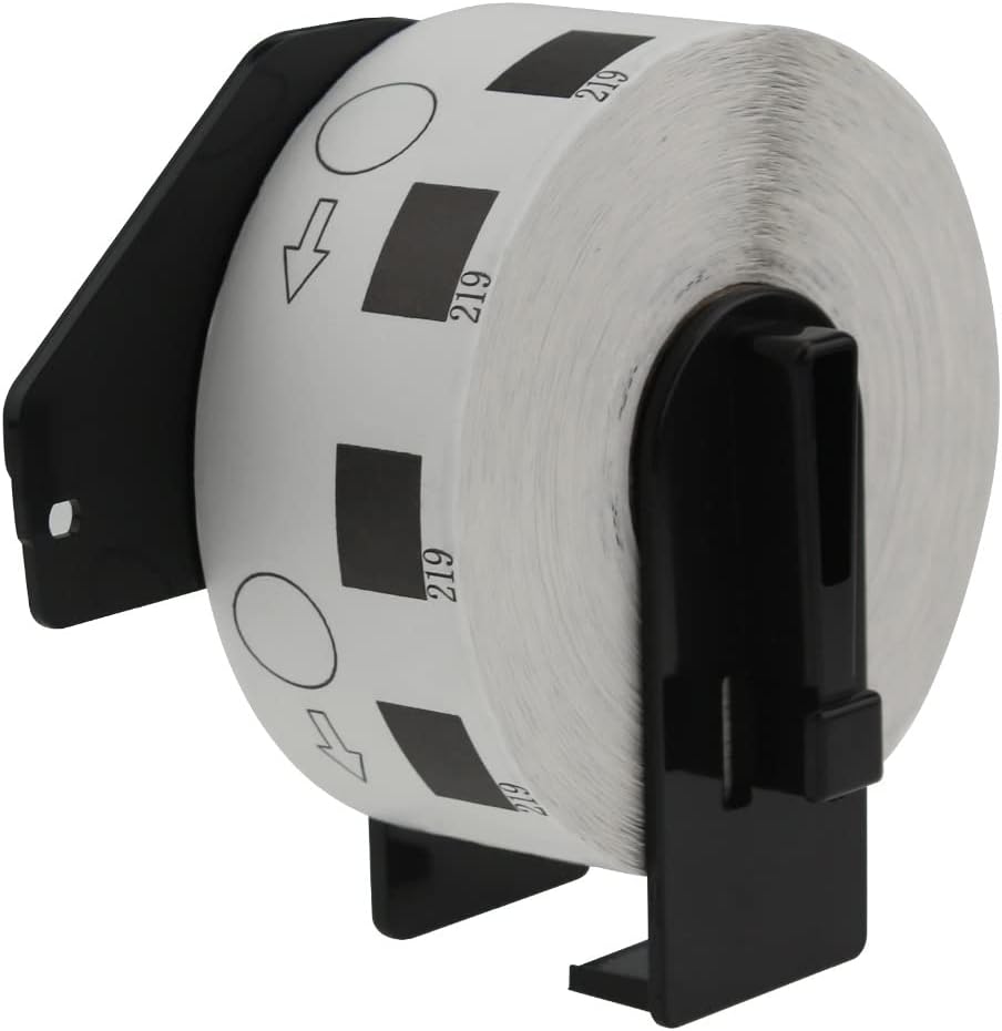 DK11219 Compatible 12mm Round Labels 1200 per roll for Brother