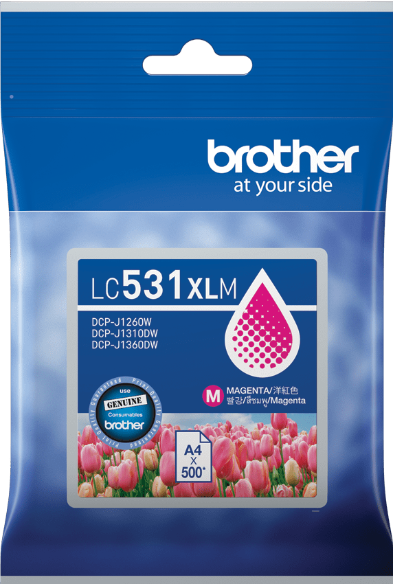 LC531XLM Brother Hi Yield Magenta Ink Cartridge