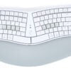 Kinesis mWave Mechanical Keyboard White - Wired & Wireless Bluetooth for Mac