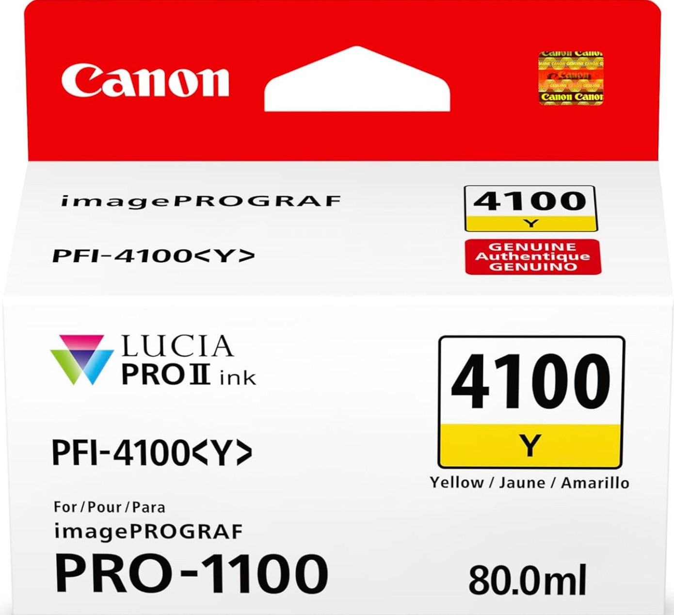 PFI-4100Y Canon Yellow Ink Tank