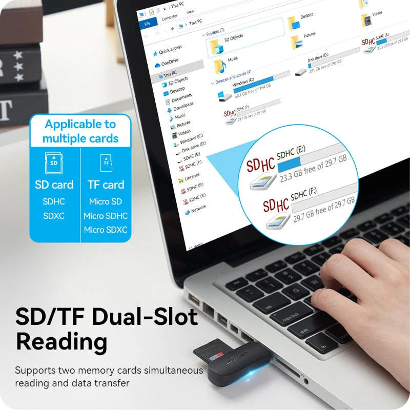 Vention CLGB0 USB Card Reader