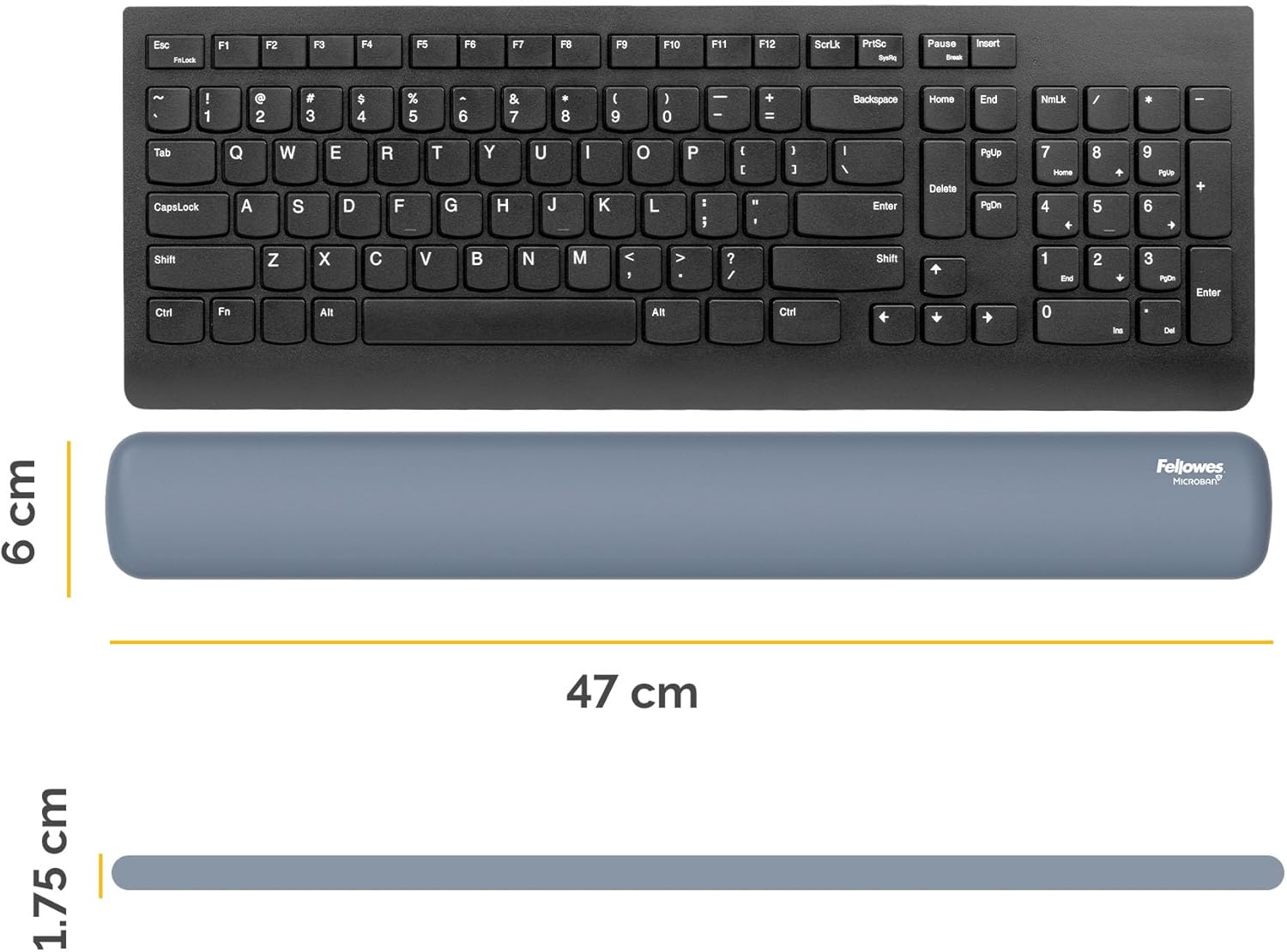 Fellowes Breyta Wrist Rest Marine