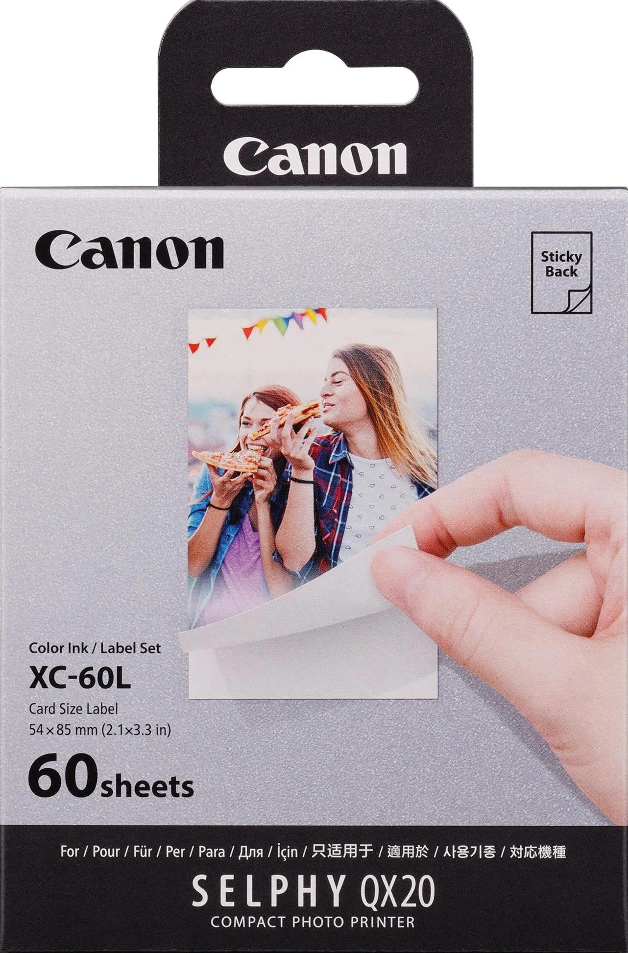 Canon Selphy XC-60L Photo Paper + Ink 60 Pack