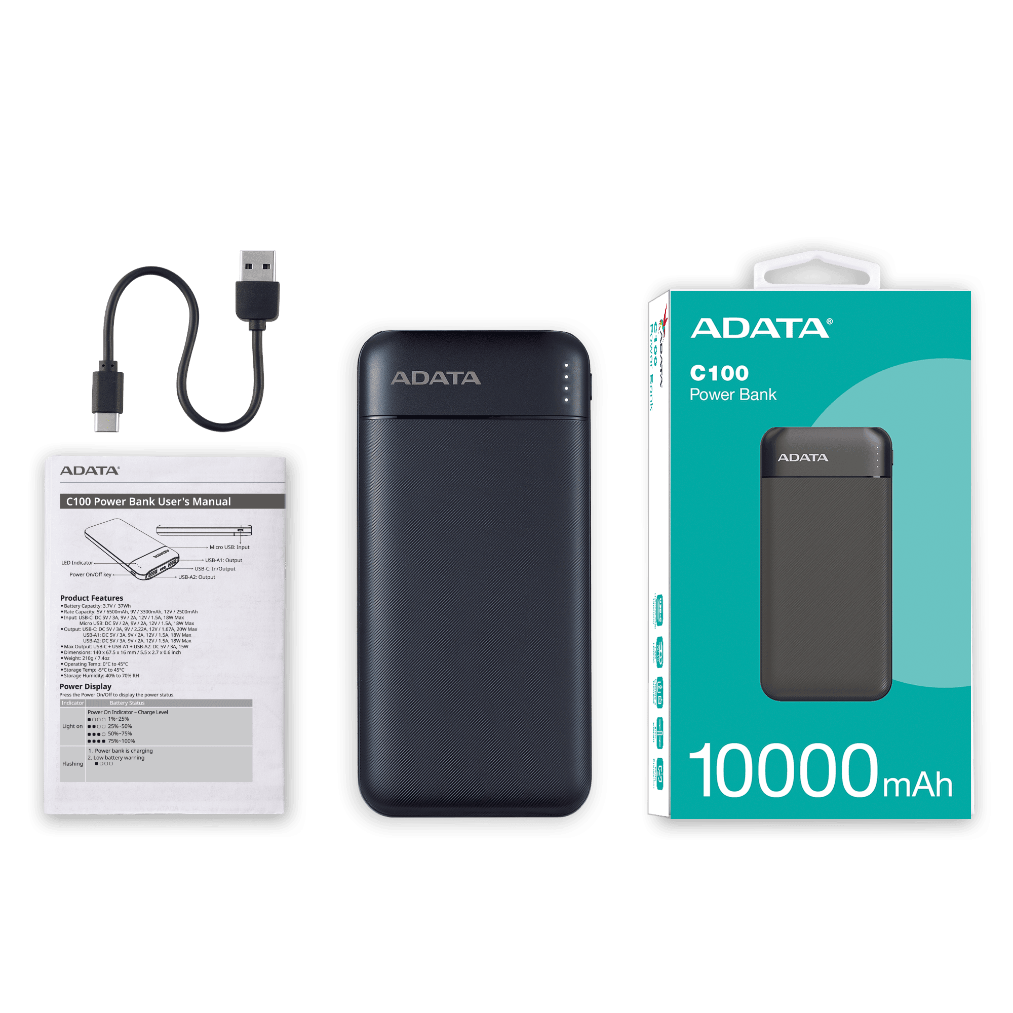ADATA C100 Power Bank 10000 mAh