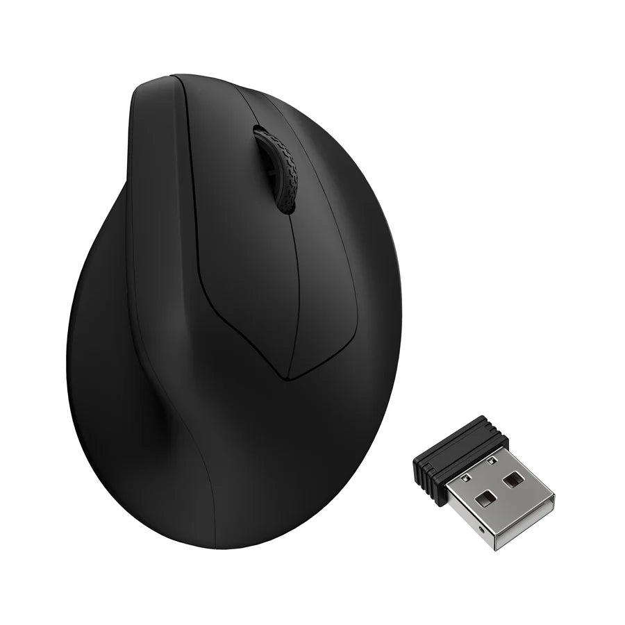 Keychron M5 Ergonomic Wireless/Bluetooth Mouse - Black
