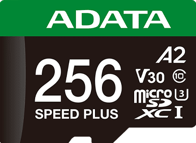 ADATA Speed Plus microSDXC Card with Adapter - 256GB