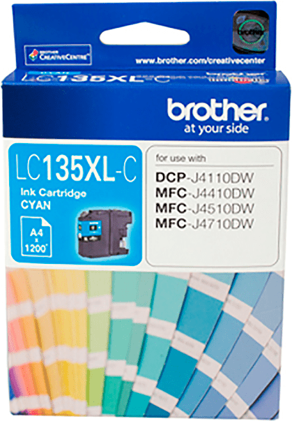 LC135XLC Brother Hi Yield Ink Cyan Cartridge