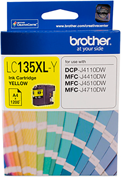 LC135XLY Brother Hi Yield Yellow Ink Cartridge