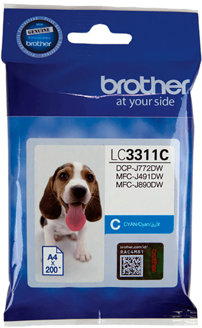 LC3311C Brother Cyan Ink Cartridge