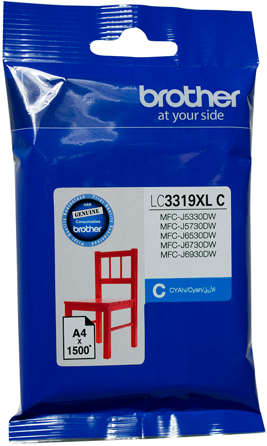 LC3319XLC Brother Hi Yield Ink Cyan Cartridge