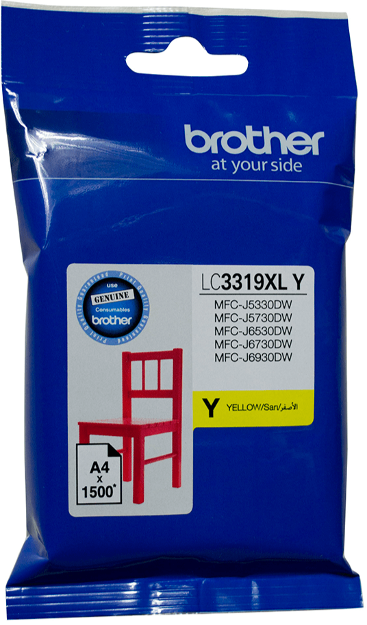 LC3319XLY Brother Hi Yield Yellow Ink Cartridge