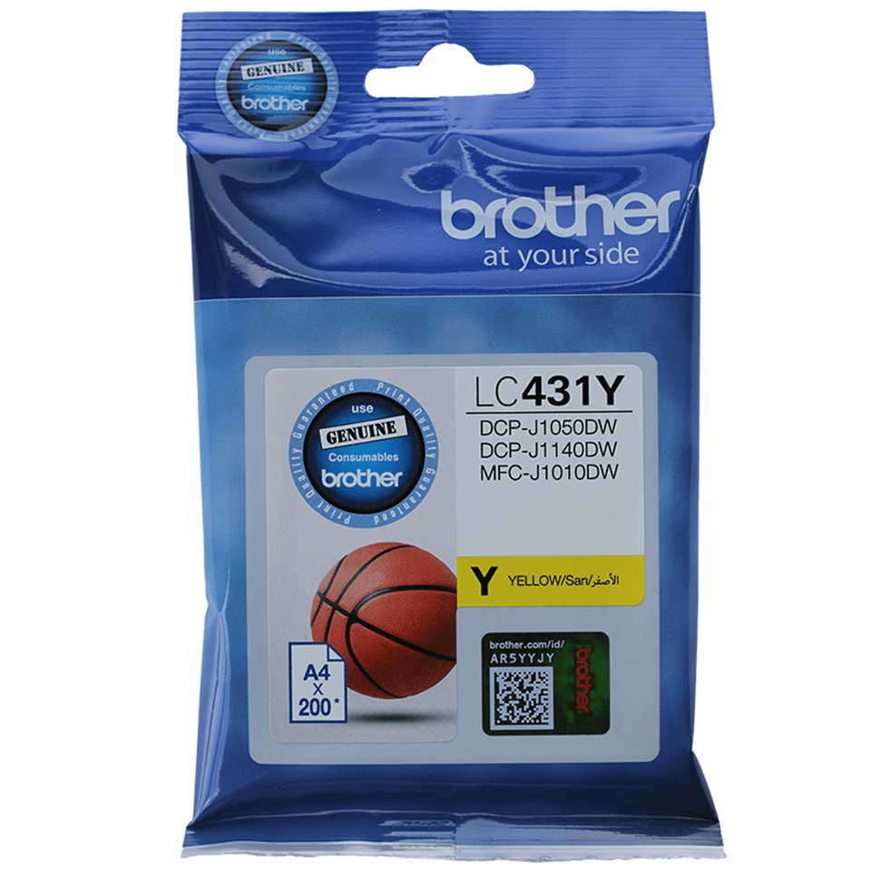 LC431Y Brother Yellow Ink Cartridge