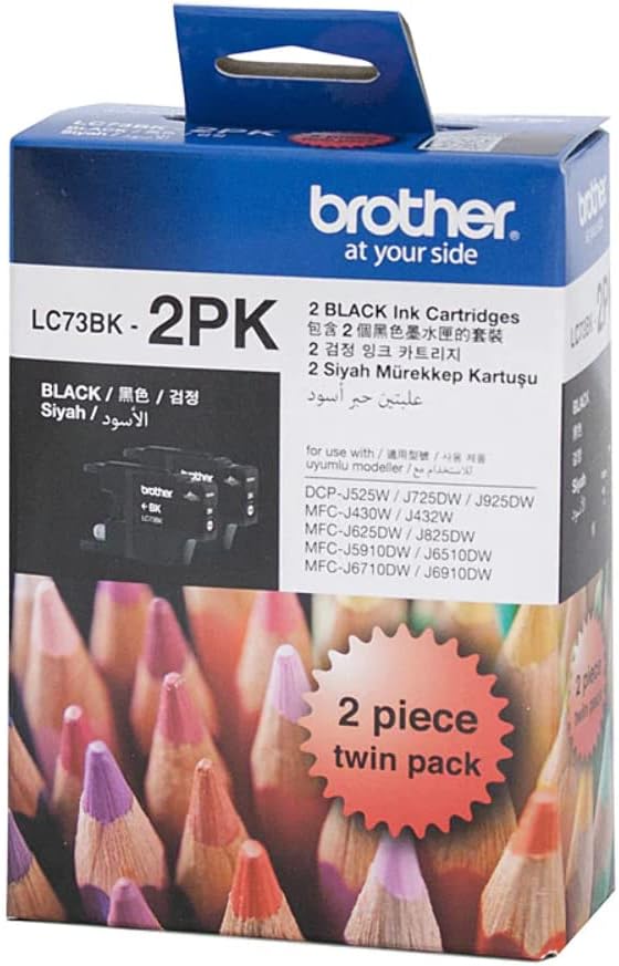 LC73BK2 Brother Black Twin Cartridge Set