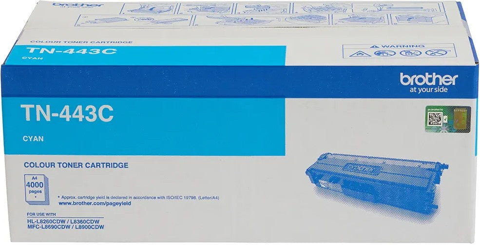 TN443C Brother High Capacity Cyan Toner