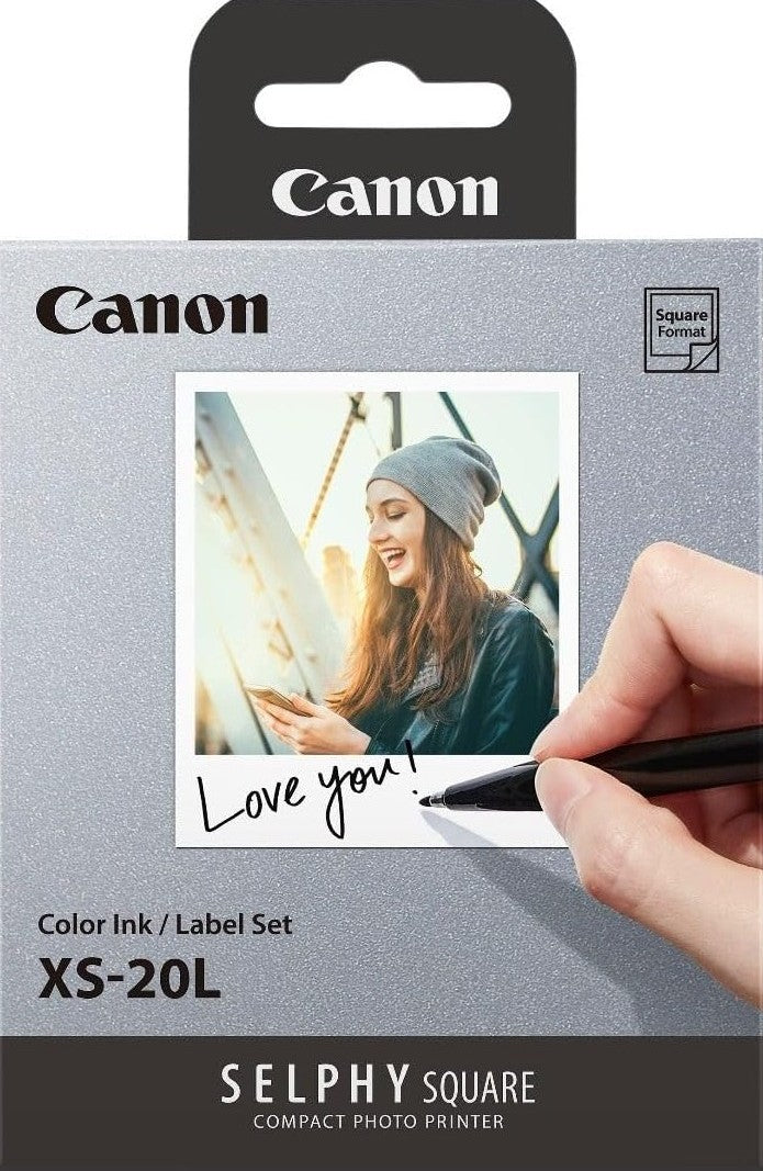Canon SELPHY SQUARE XS-20L モバイルプリンター Amazon.com: Canon Color Ink/Label Set XS-20L (20 Sheets