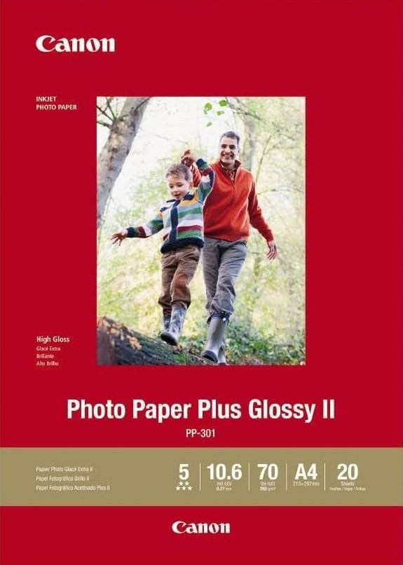 A4 265gsm Canon Photo Plus Glossy II 20 sheets