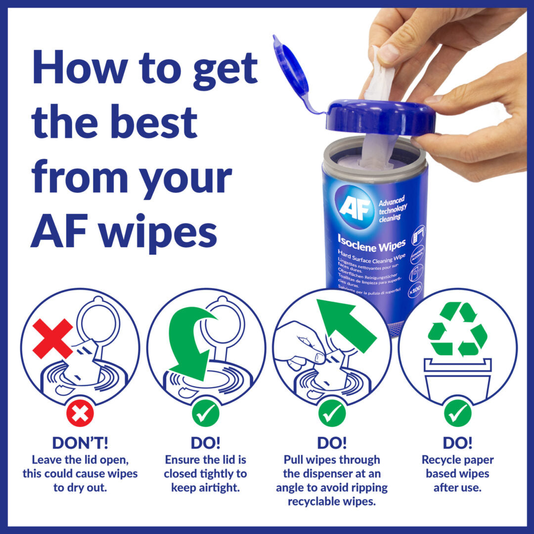 AF Isoclene Anti-Bacterial Wipes