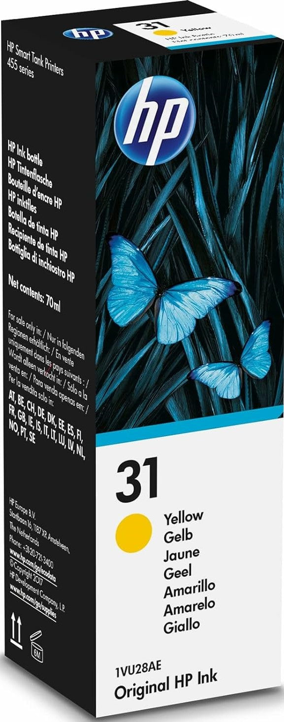 31 HP Yellow Ink Bottle 70ml