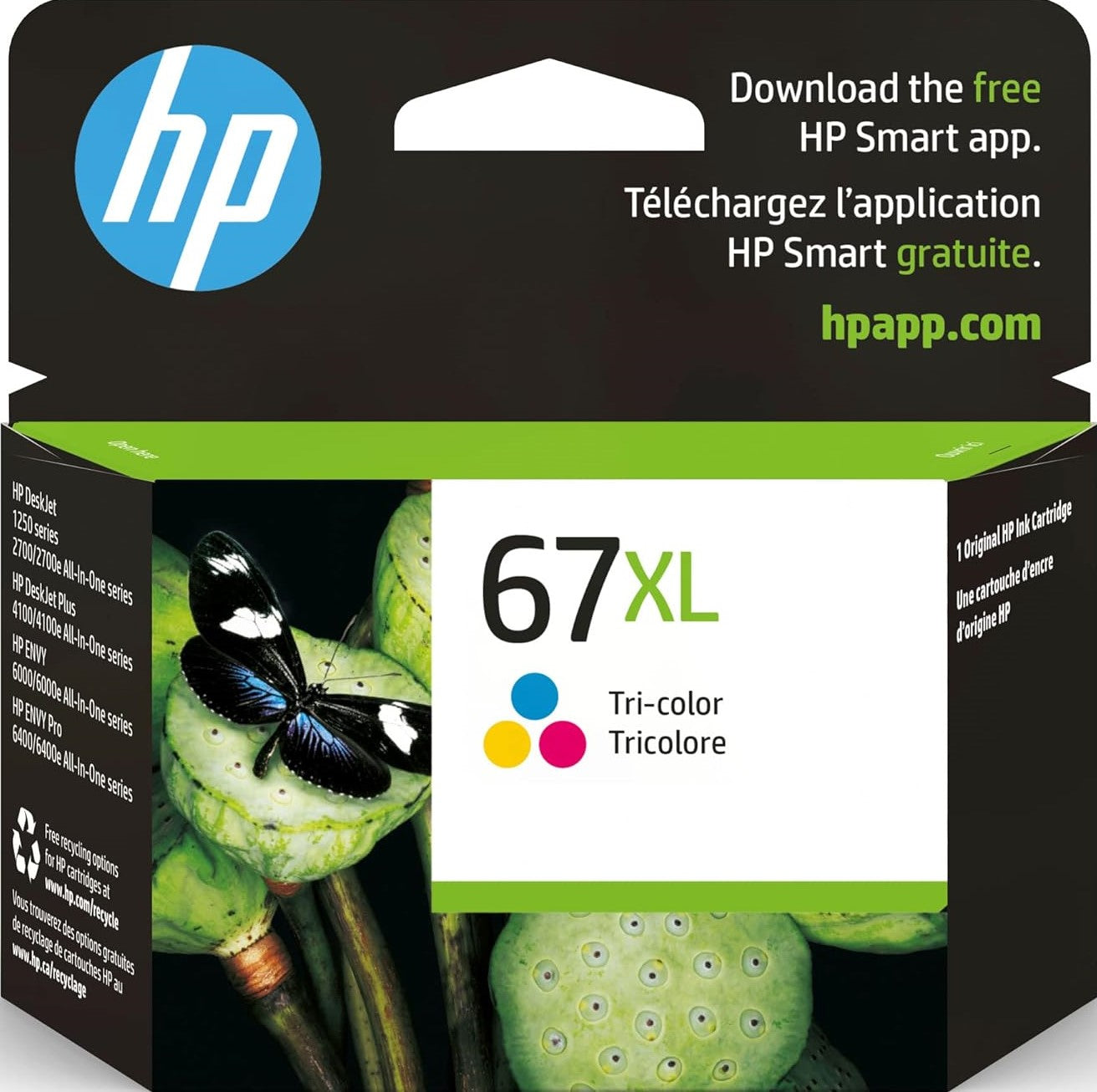67XL HP High Capacity Tri-Colour Ink Cartridge
