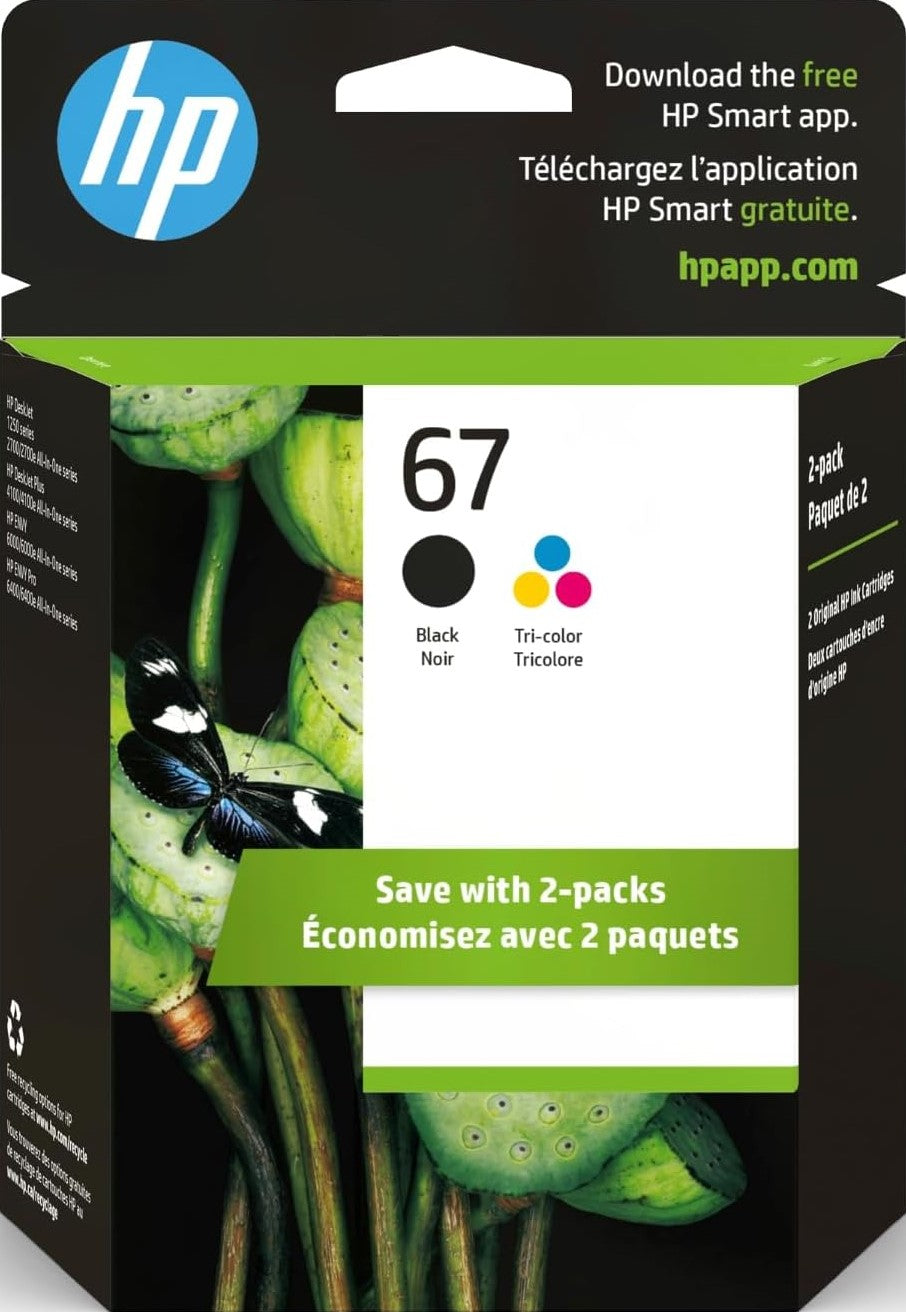 HP 67 Black & Tri-Colour Value Pack