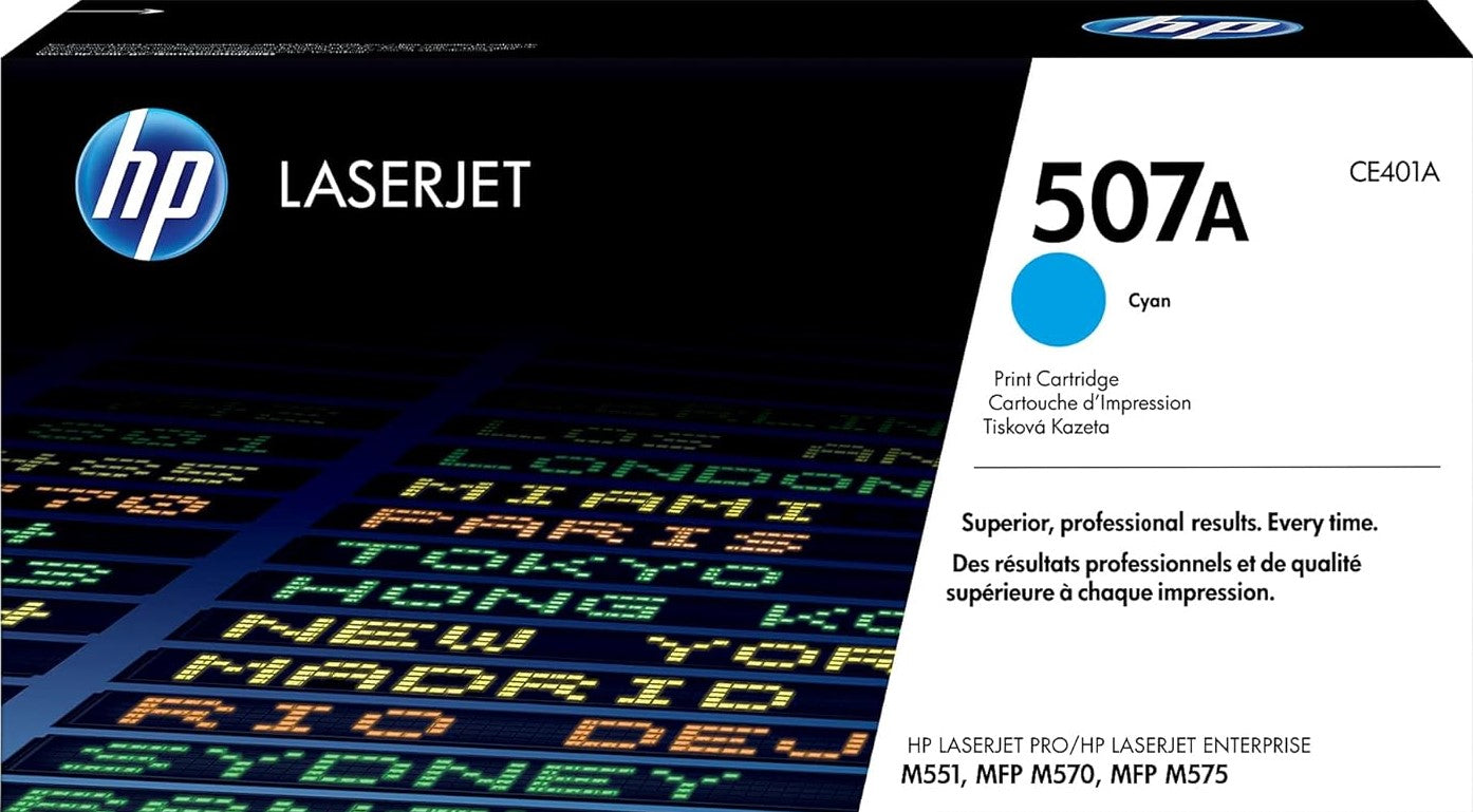 Genuine 507A HP Cyan Toner (CE401A)
