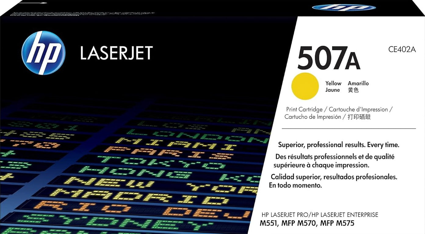 Genuine 507A HP Yellow Toner (CE402A)