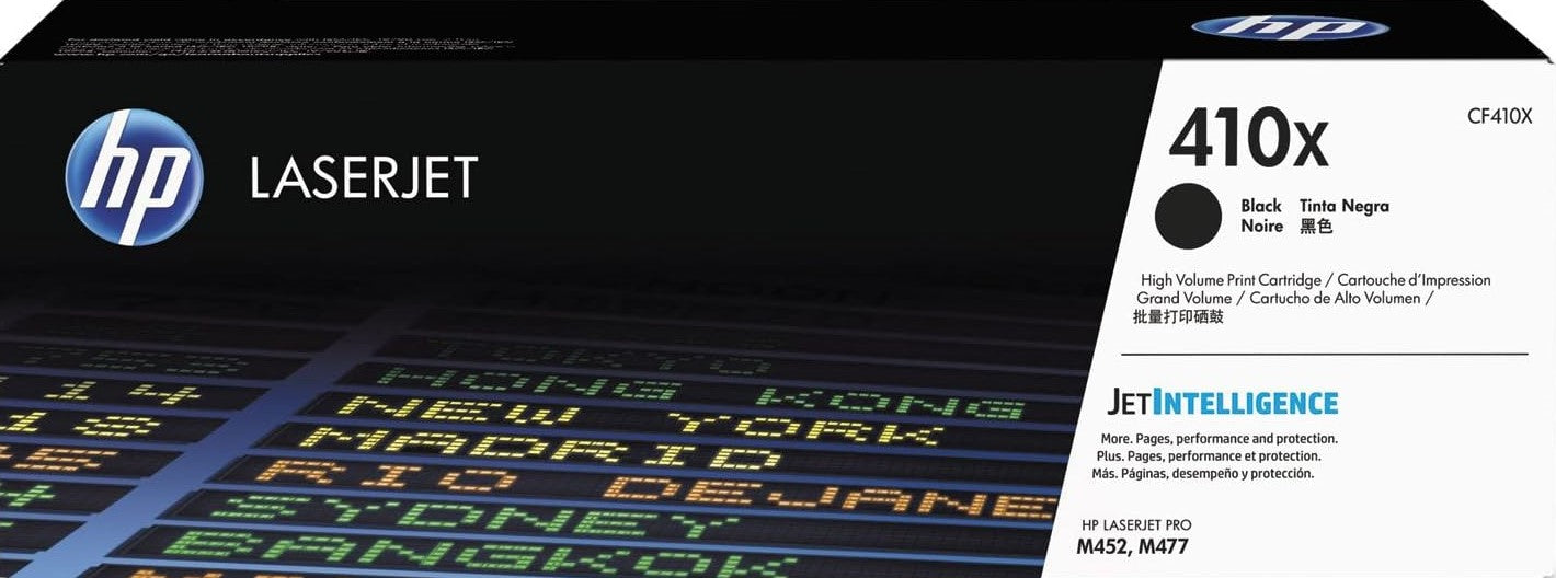 Genuine 410X HP High Yield Black Toner (CF410X)