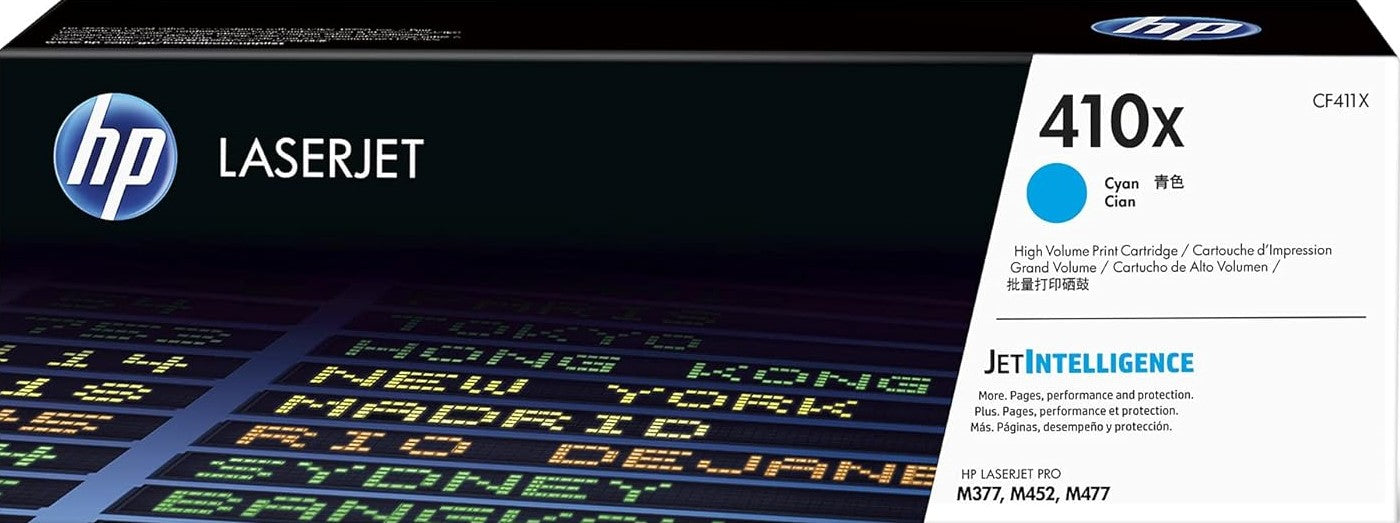 Genuine 410X HP High Yield Cyan Toner (CF411X)