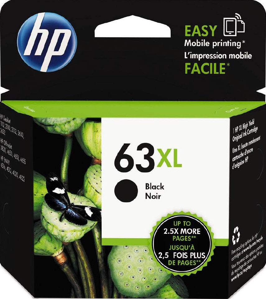 63XL HP High Capacity Black Ink Cartridge