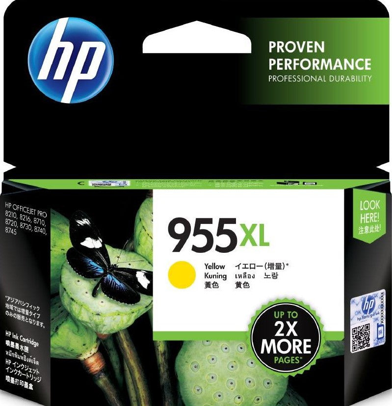 Genuine 955XL HP Yellow Hi Capacity Ink Cartridge