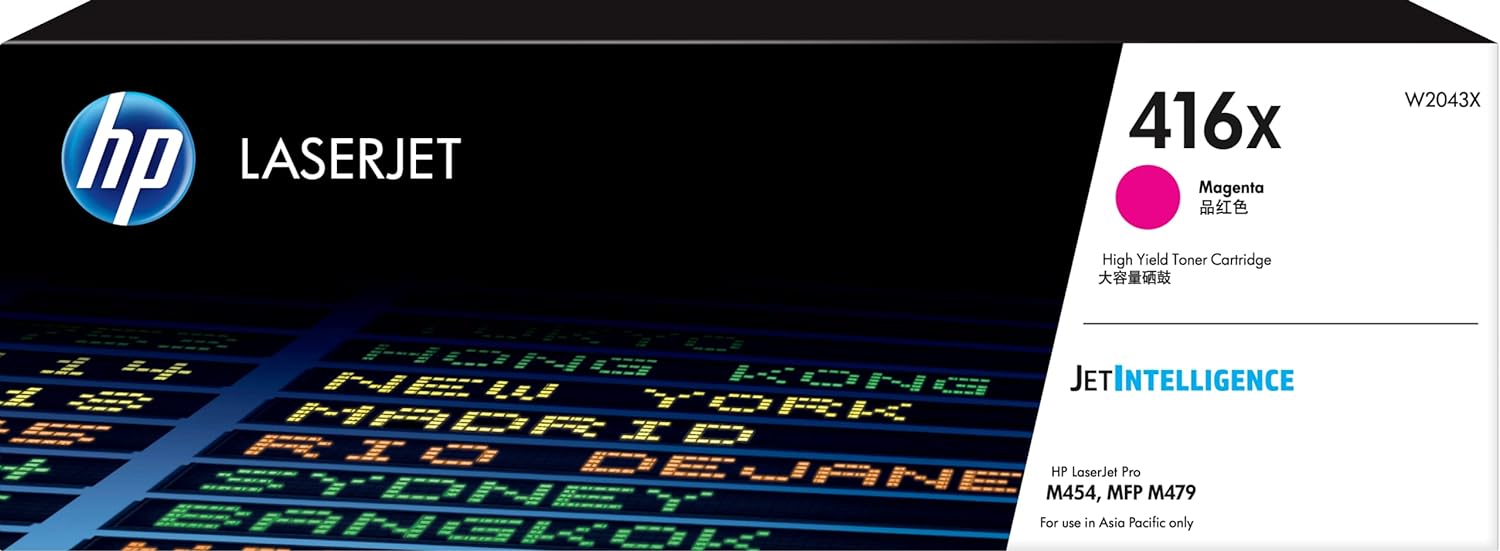 Genuine 416X HP High Yield Magenta Toner (W2043X)