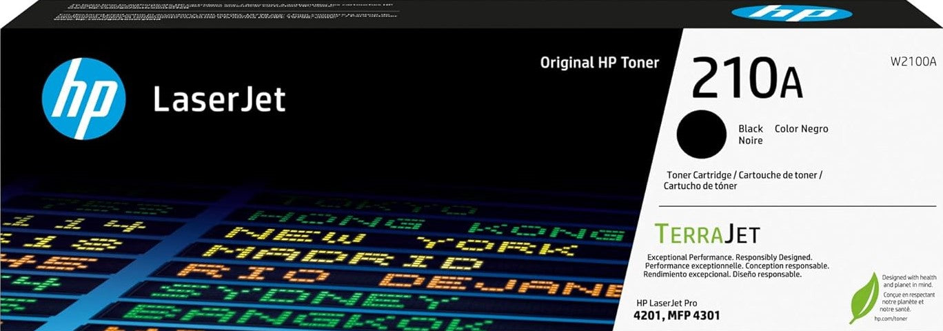 Genuine 210A HP TerraJet Black Toner (W2100A)