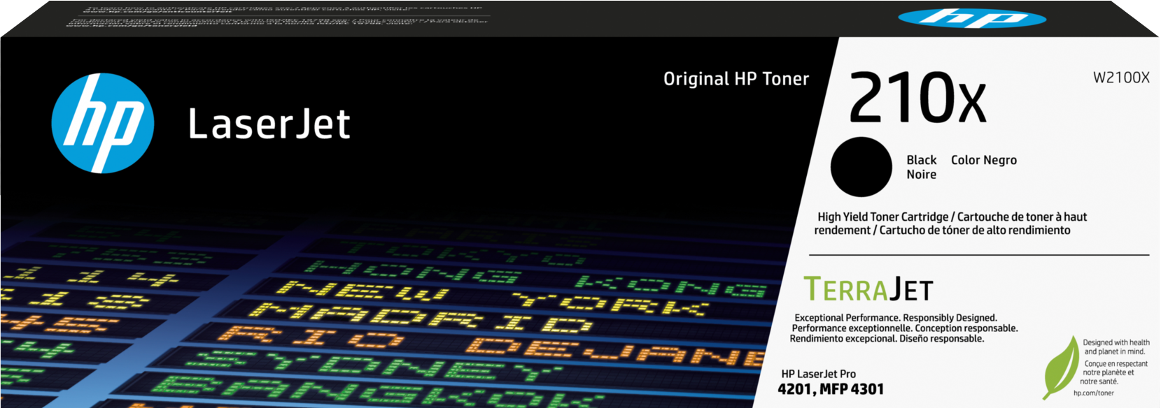 Genuine 210X HP High Yield Black Toner (W2100X)