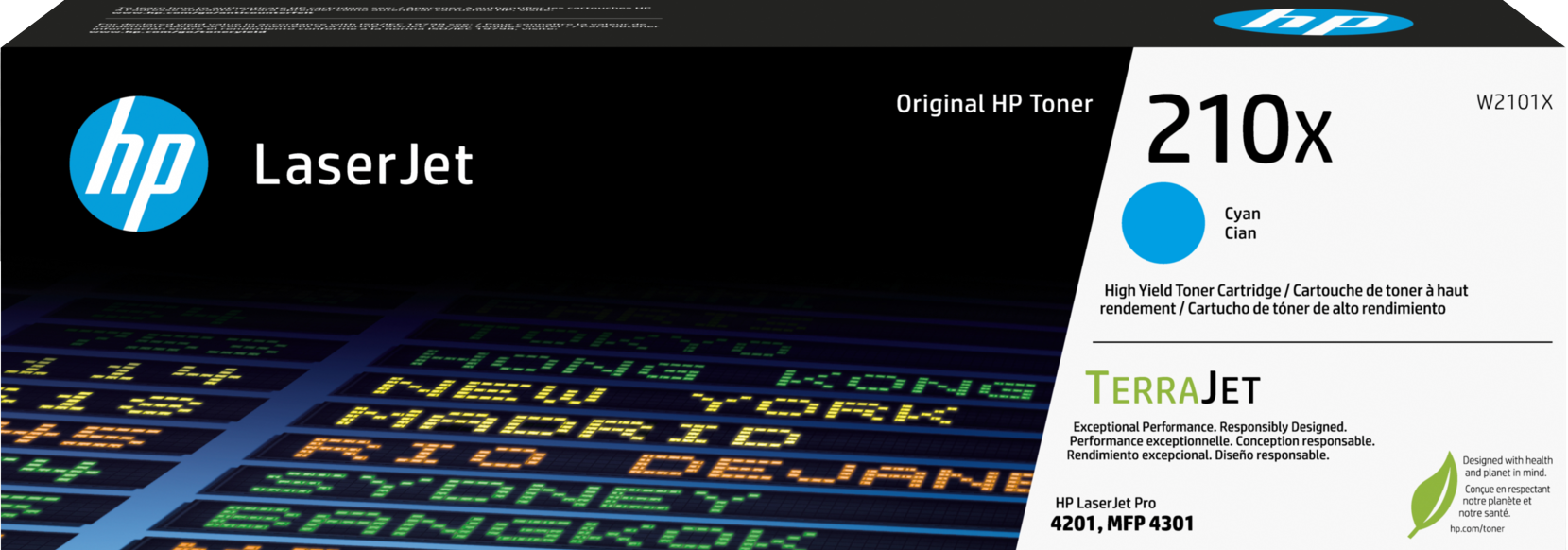Genuine 210X HP High Yield Cyan Toner (W2101X)