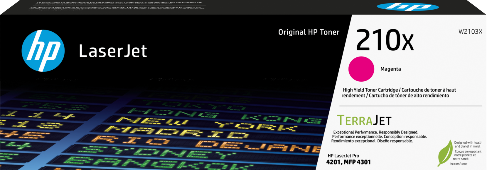 Genuine 210X HP High Yield Magenta Toner (W2103X)