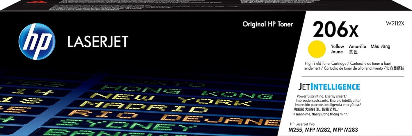 Genuine 206X HP Hi Yield Yellow Toner (W2112X)