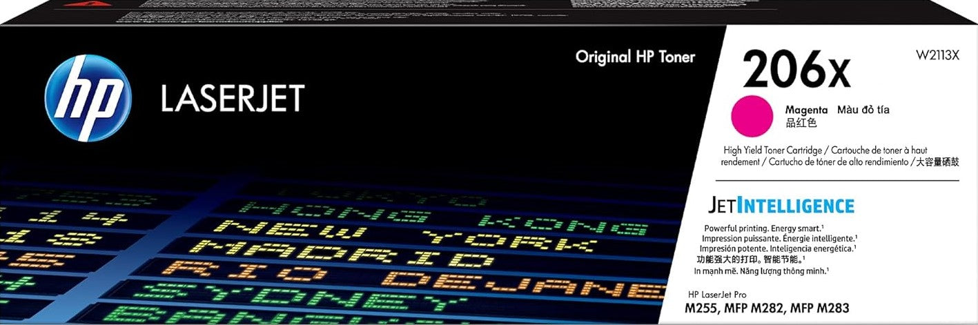 Genuine 206X HP Hi Yield Magenta Toner (W2113X)
