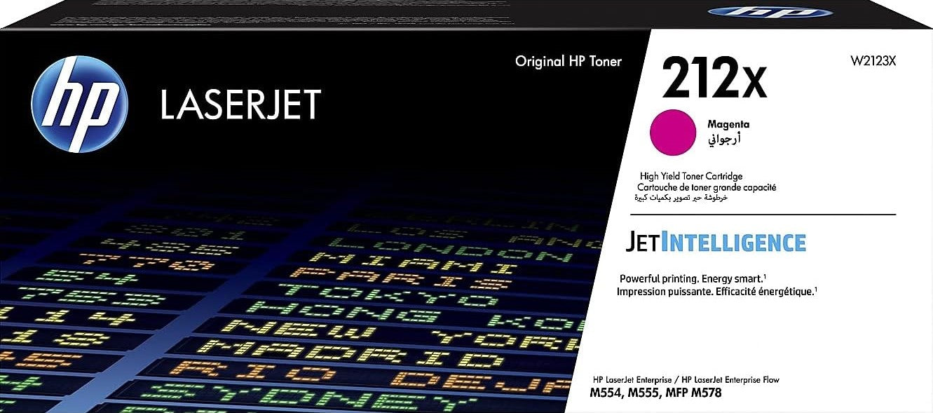 Genuine 212X HP High Yield Magenta Toner (W2123X)