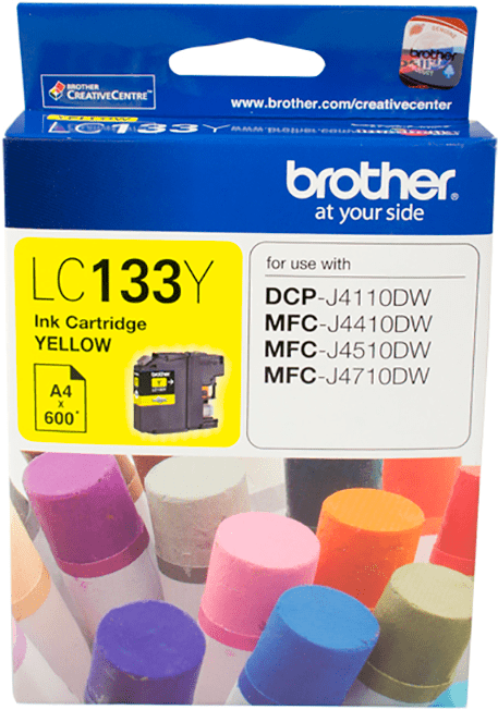 LC133Y Brother Yellow Ink Cartridge