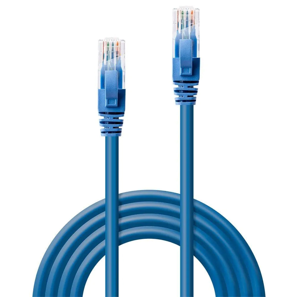 Lindy 0.5m CAT6 U/UTP Gigabit Network Cable - Blue