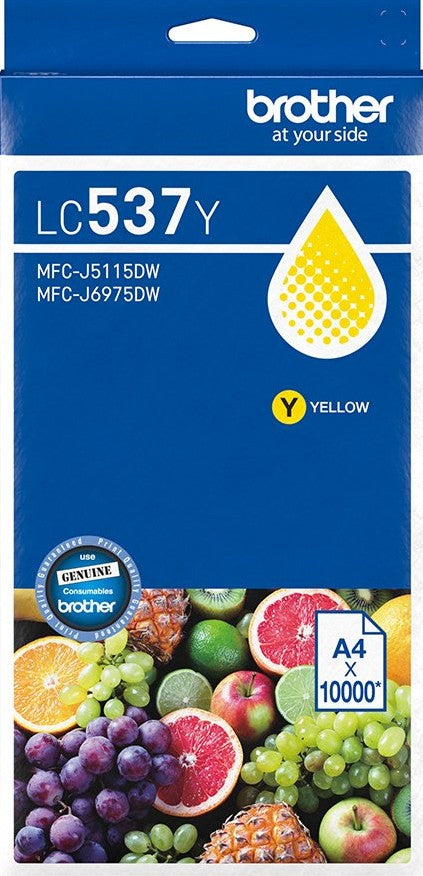 LC537Y Brother Yellow Ink Cartridge