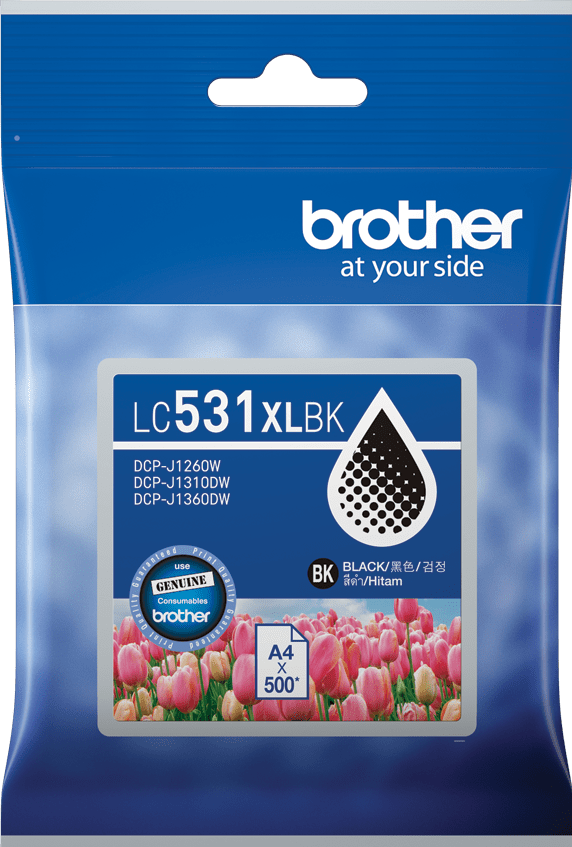 LC531XLBK Brother Hi Yield Black Ink Cartridge
