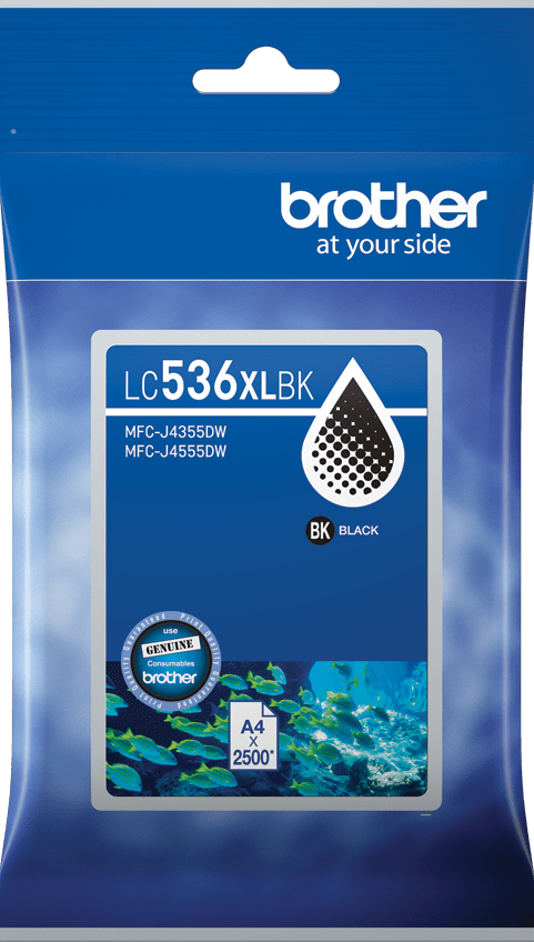 LC536XLBK Brother Hi Yield Black Ink Cartridge