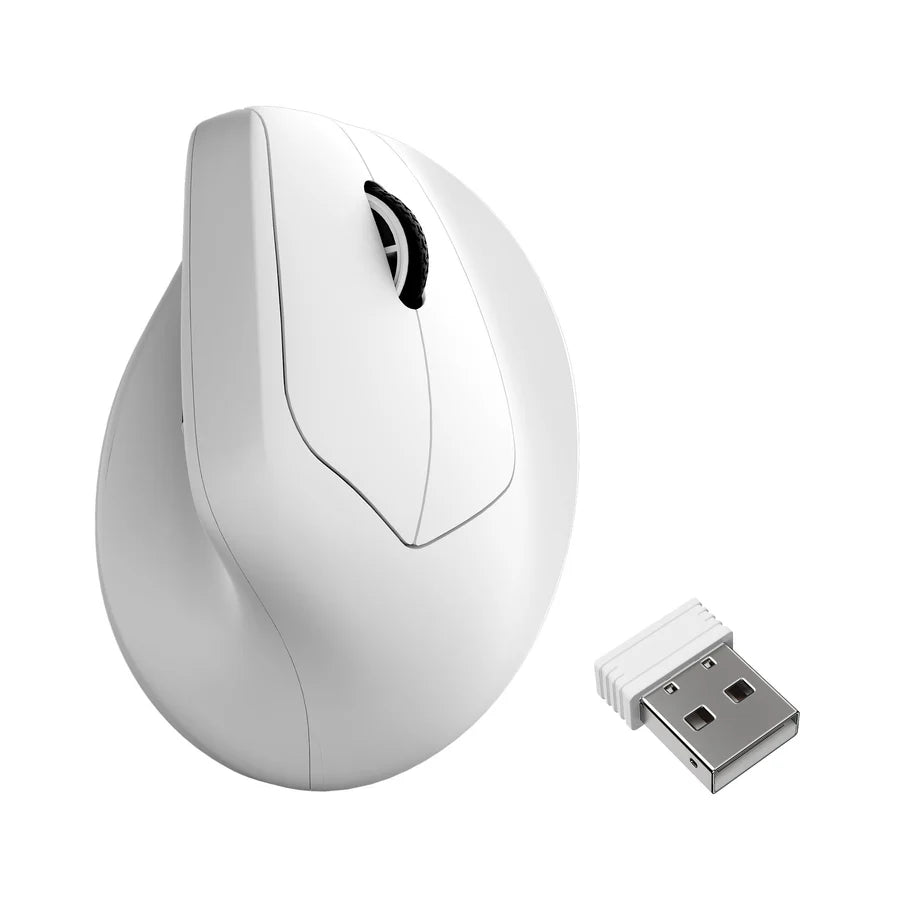 Keychron M5 Ergonomic Wireless/Bluetooth Mouse - White
