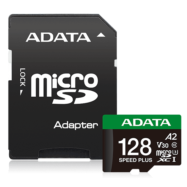 ADATA Speed Plus microSDXC Card with Adapter - 128GB