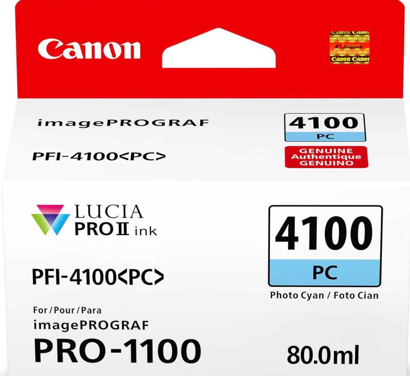 PFI-4100PC Canon Photo Cyan Ink Tank