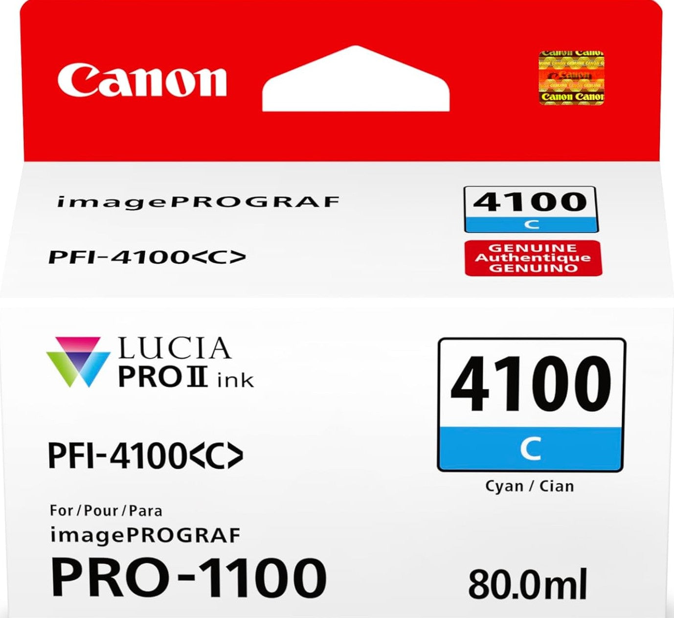 PFI-4100C Canon Cyan Ink Tank