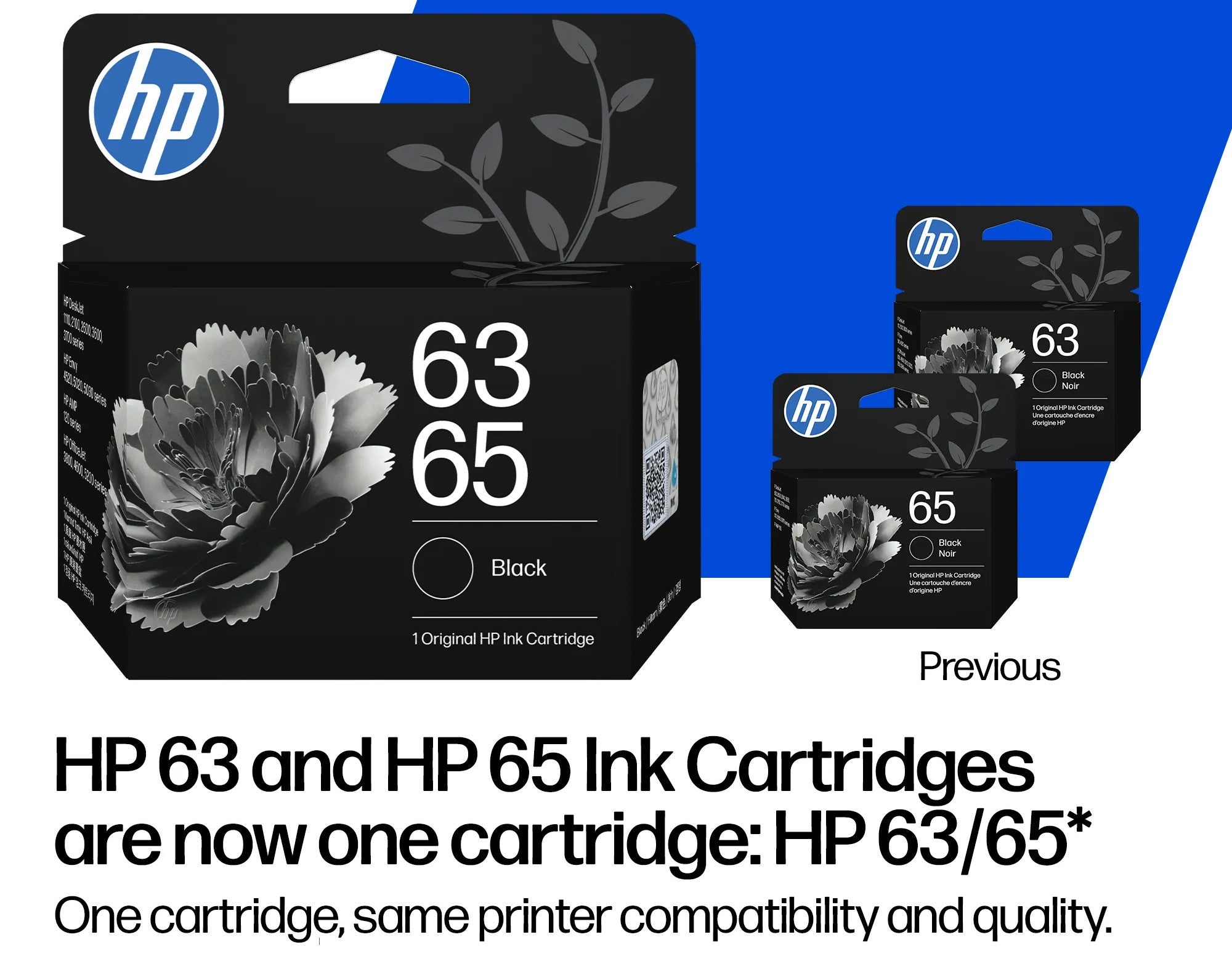 63/65 HP Black Ink Cartridge