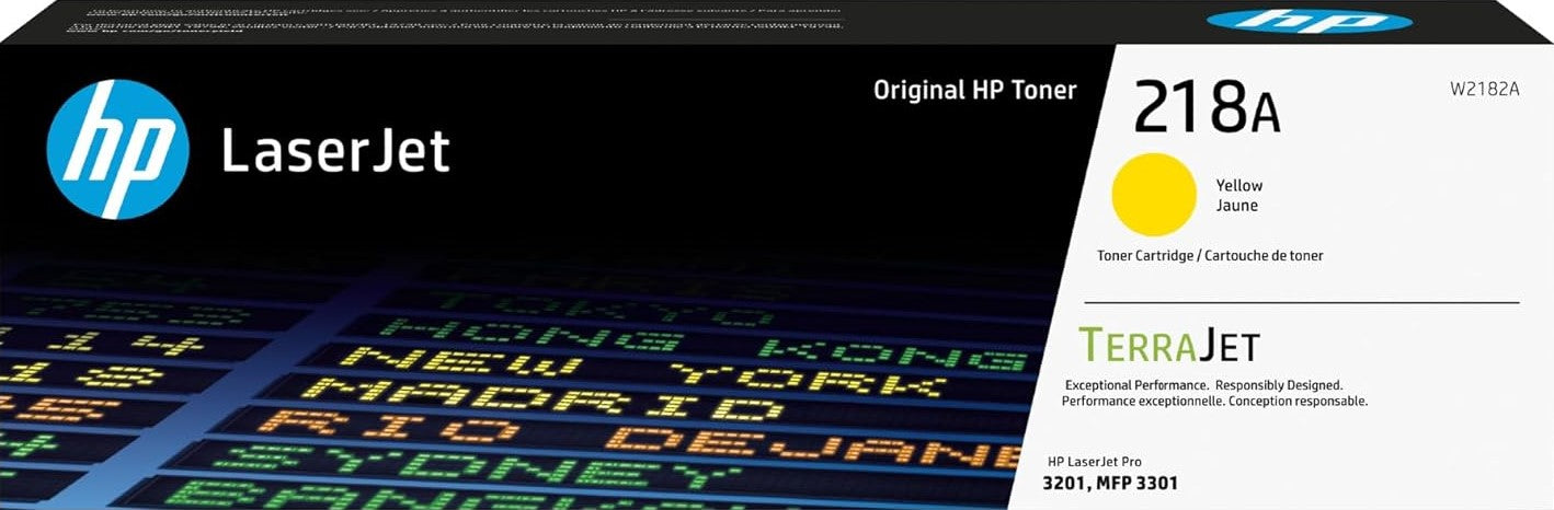 Genuine 218A HP Yellow Toner Cartridge (W2182A)