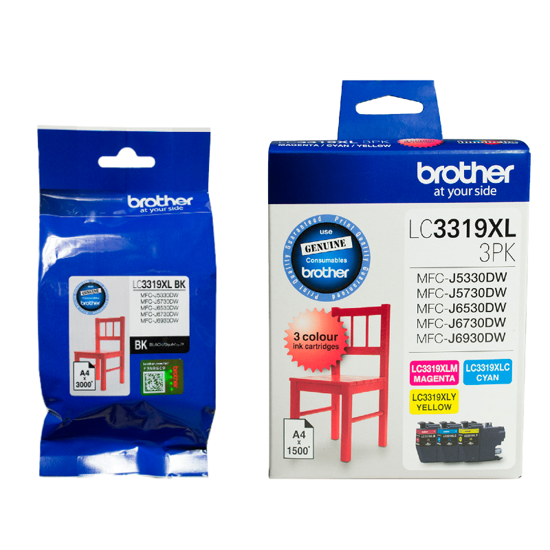 LC3319XL Brother High Capacity Set of 4 Cartridges